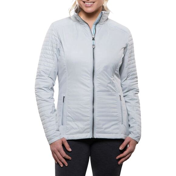 Kuhl Jackets & Blazers - Kuhl Firefly Jacket Light Gray Insulated Full Zip Outdoor Hiking